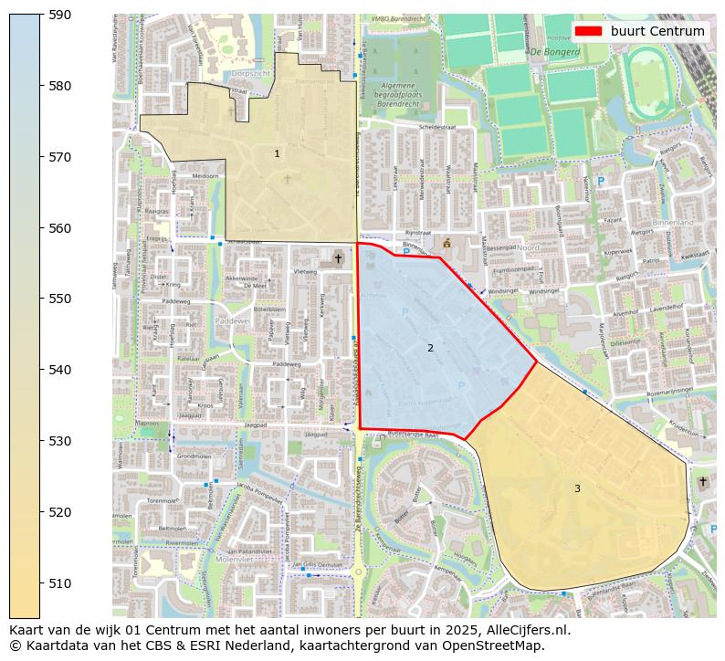 Afbeelding van de buurt Centrum op de kaart.