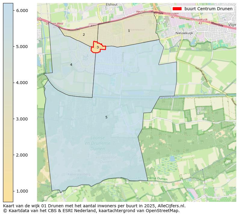 Afbeelding van de buurt Centrum Drunen op de kaart.