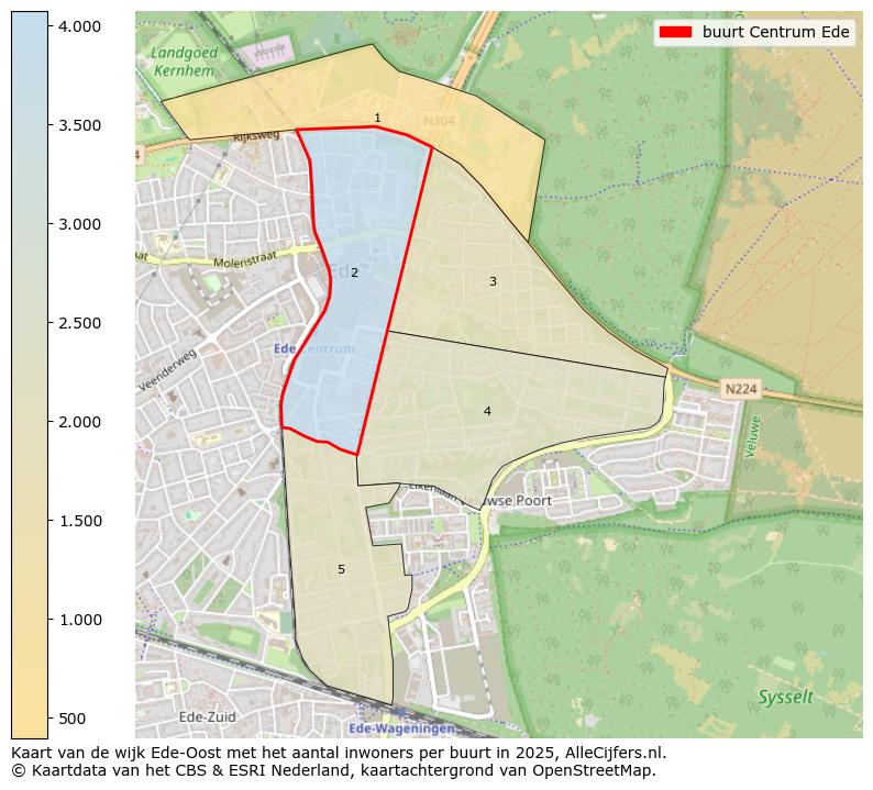 Afbeelding van de buurt Centrum Ede op de kaart.