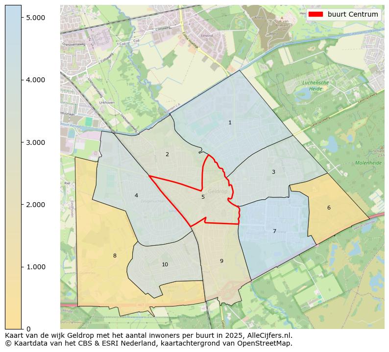 Afbeelding van de buurt Centrum op de kaart.
