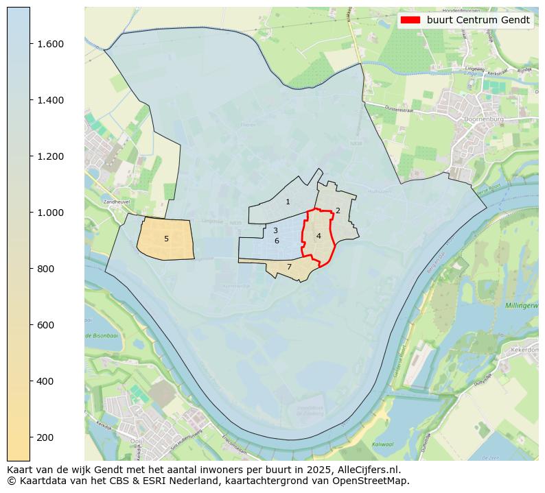 Afbeelding van de buurt Centrum Gendt op de kaart.