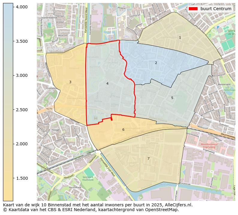 Afbeelding van de buurt Centrum op de kaart.
