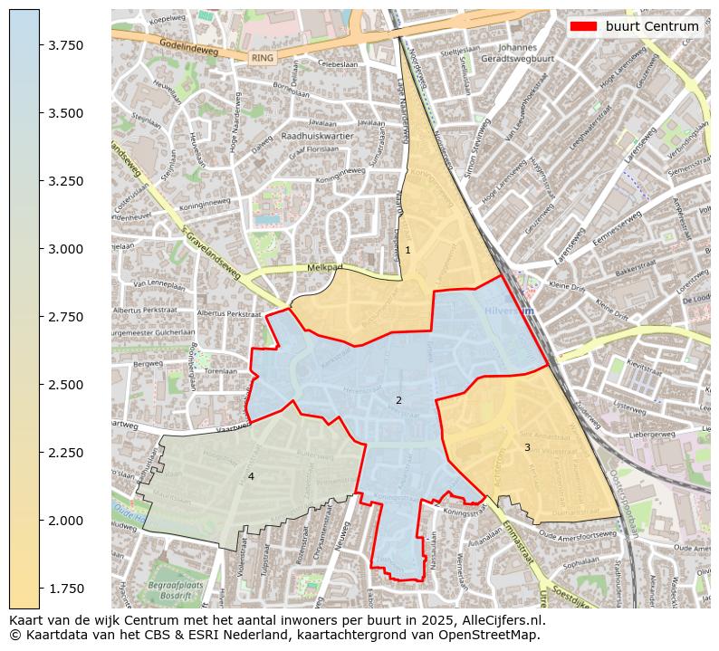 Afbeelding van de buurt Centrum op de kaart.