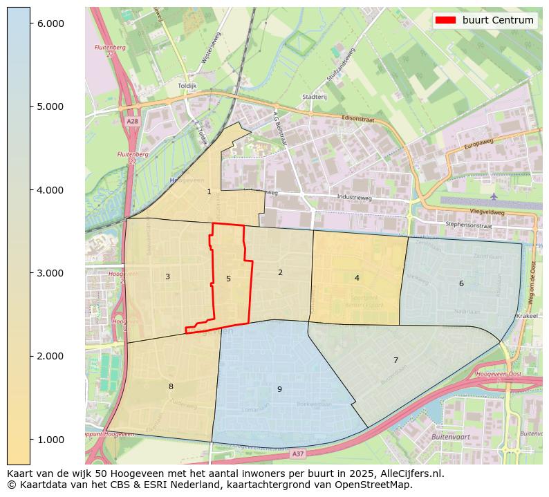 Afbeelding van de buurt Centrum op de kaart.