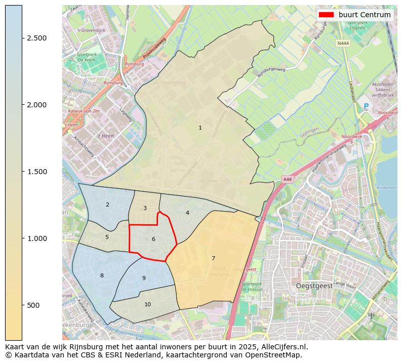 Afbeelding van de buurt Centrum op de kaart.