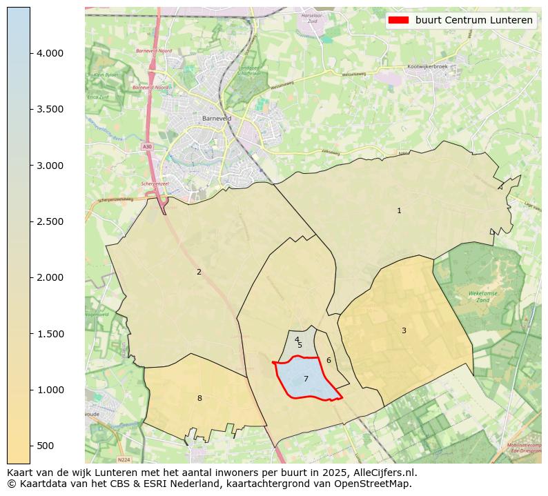 Afbeelding van de buurt Centrum Lunteren op de kaart.