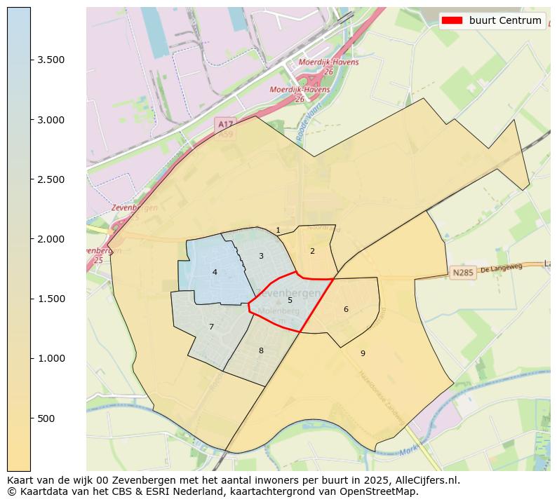 Afbeelding van de buurt Centrum op de kaart.