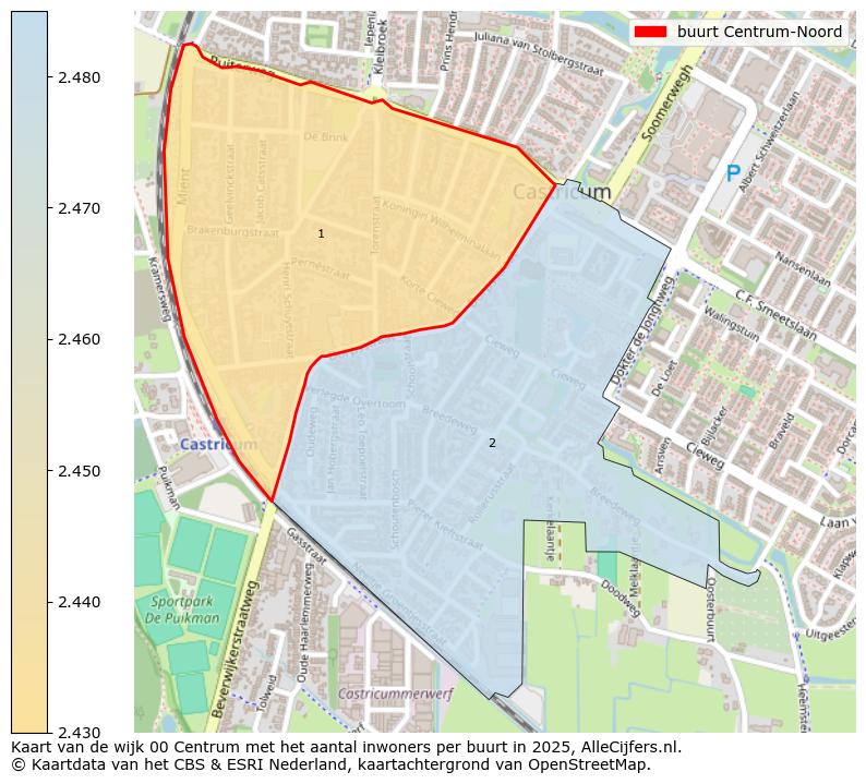 Afbeelding van de buurt Centrum-Noord op de kaart.