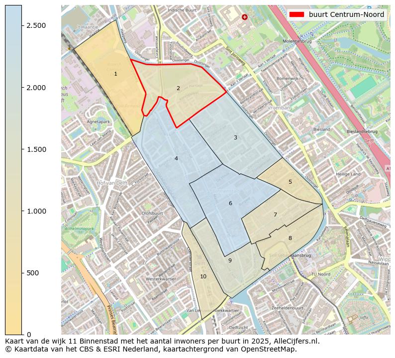 Afbeelding van de buurt Centrum-Noord op de kaart.
