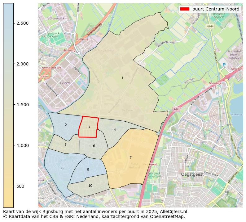 Afbeelding van de buurt Centrum-Noord op de kaart.