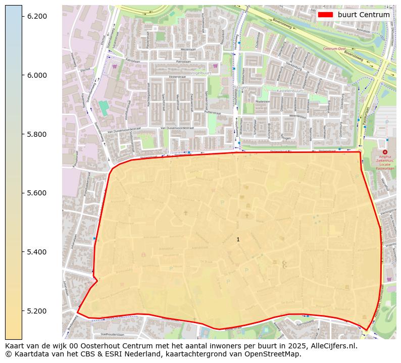 Afbeelding van de buurt Centrum op de kaart.