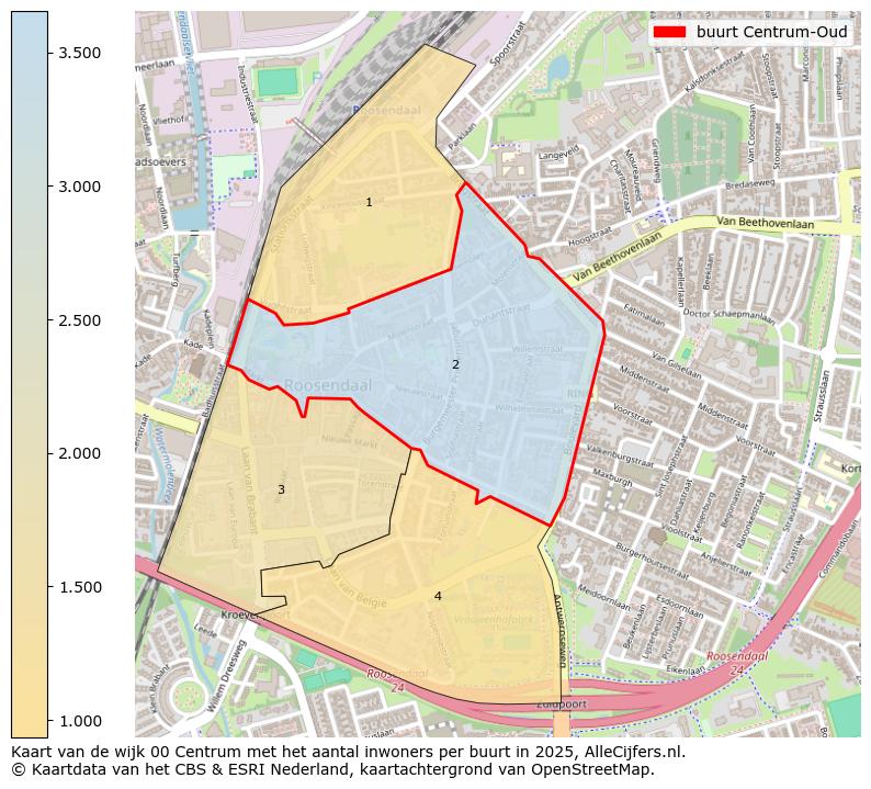 Afbeelding van de buurt Centrum-Oud op de kaart.