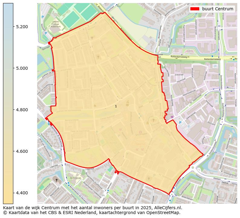 Afbeelding van de buurt Centrum op de kaart.