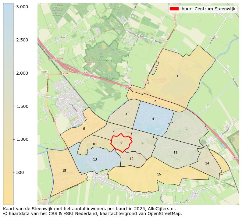 Afbeelding van de buurt Centrum Steenwijk op de kaart.