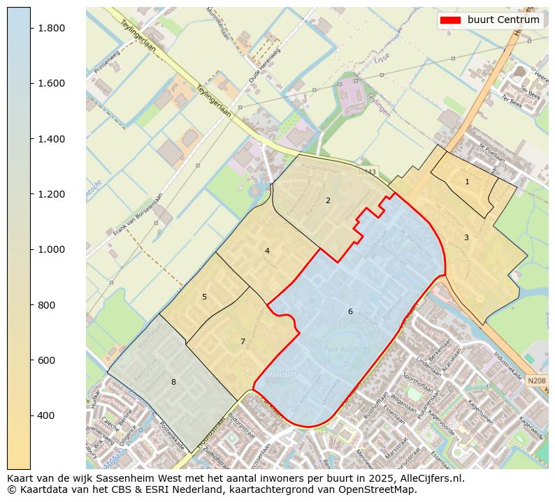 Afbeelding van de buurt Centrum op de kaart.