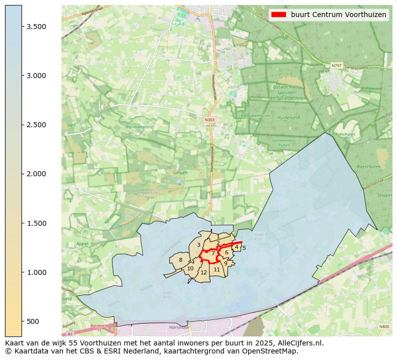Afbeelding van de buurt Centrum Voorthuizen op de kaart.