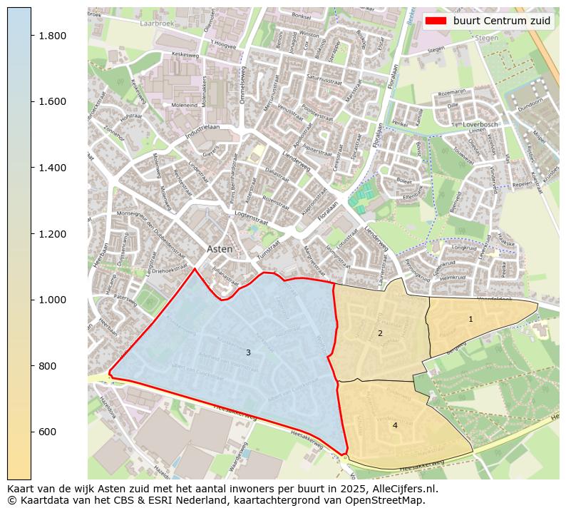 Afbeelding van de buurt Centrum zuid op de kaart.