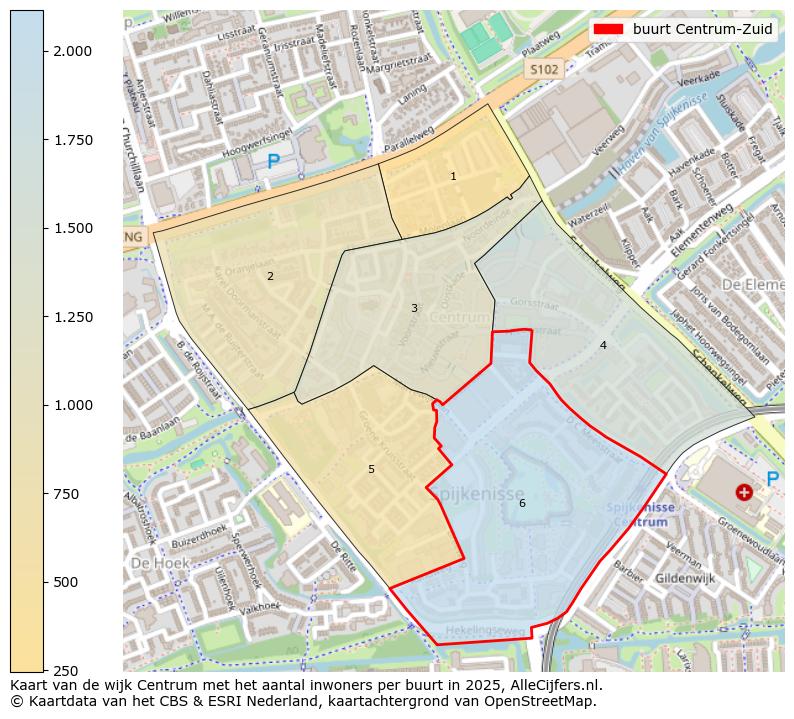 Afbeelding van de buurt Centrum-Zuid op de kaart.