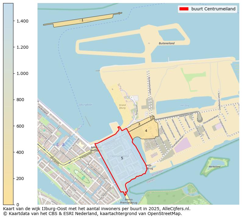 Afbeelding van de buurt Centrumeiland op de kaart.
