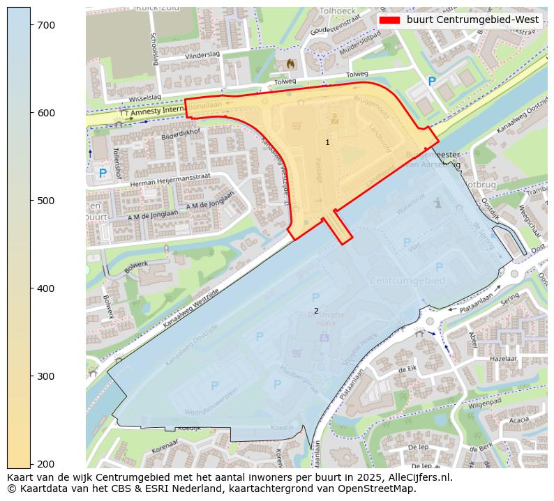 Afbeelding van de buurt Centrumgebied-West op de kaart.