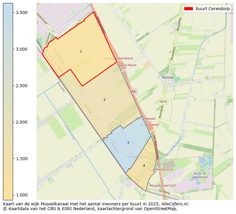 Afbeelding van de buurt Ceresdorp op de kaart.