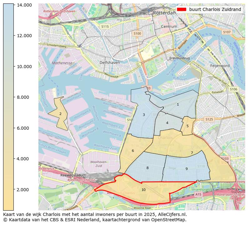 Afbeelding van de buurt Charlois Zuidrand op de kaart.