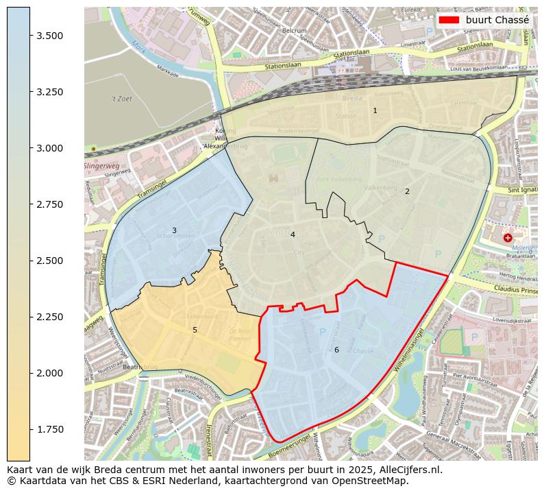 Afbeelding van de buurt Chassé op de kaart.