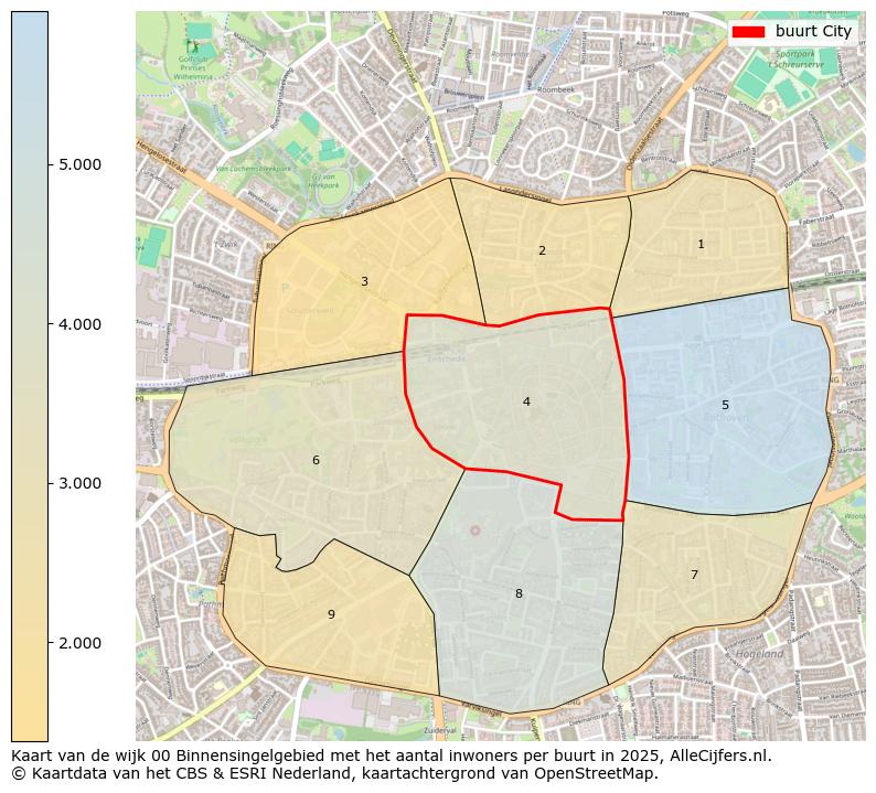 Afbeelding van de buurt City op de kaart.