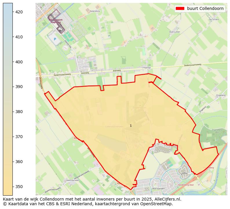 Afbeelding van de buurt Collendoorn op de kaart.
