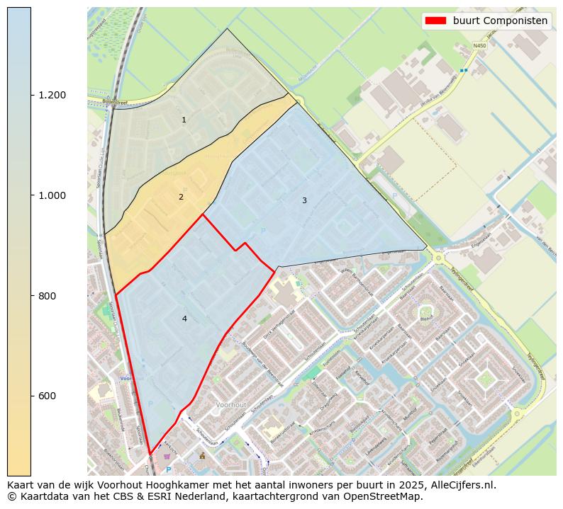 Afbeelding van de buurt Componisten op de kaart.