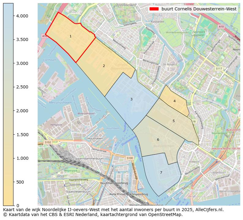 Afbeelding van de buurt Cornelis Douwesterrein-West op de kaart.