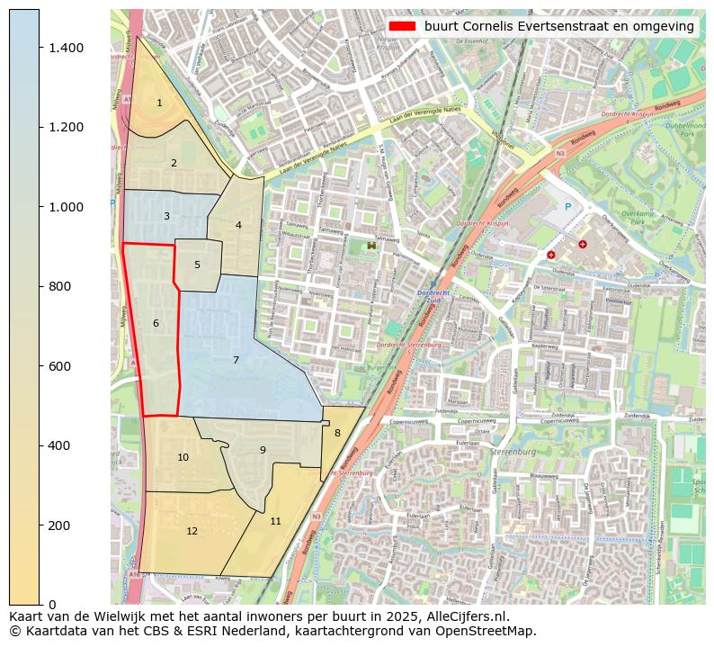Afbeelding van de buurt Cornelis Evertsenstraat en omgeving op de kaart.