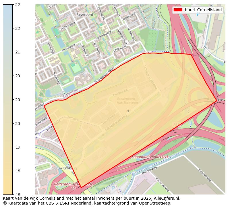 Afbeelding van de buurt Cornelisland op de kaart.