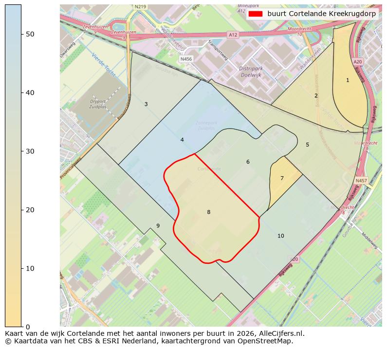 Afbeelding van de buurt Cortelande Kreekrugdorp op de kaart.