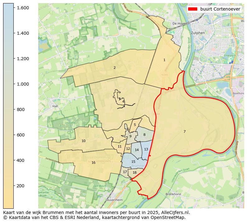 Afbeelding van de buurt Cortenoever op de kaart.