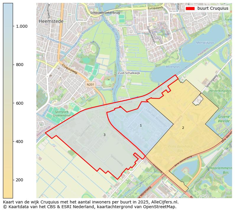 Afbeelding van de buurt Cruquius op de kaart.