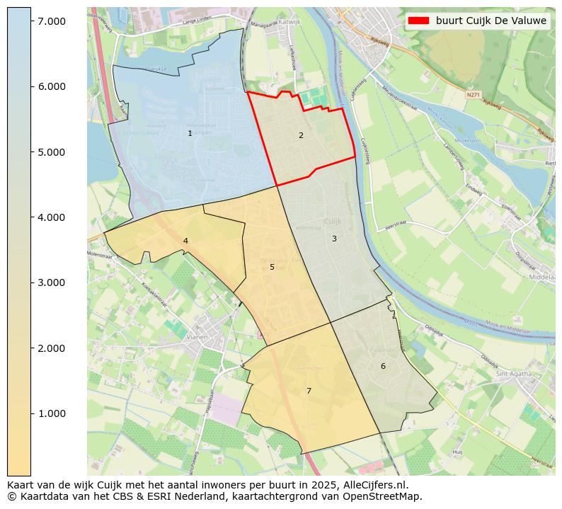 Afbeelding van de buurt Cuijk De Valuwe op de kaart.