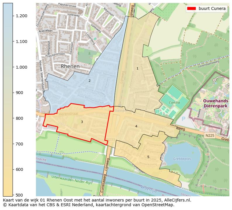 Afbeelding van de buurt Cunera op de kaart.