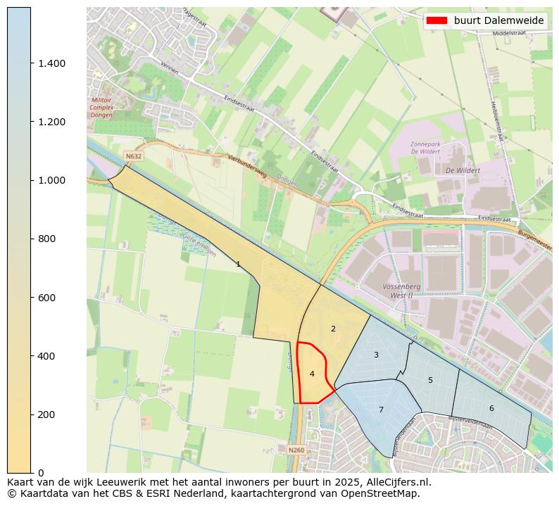 Afbeelding van de buurt Dalemweide op de kaart.