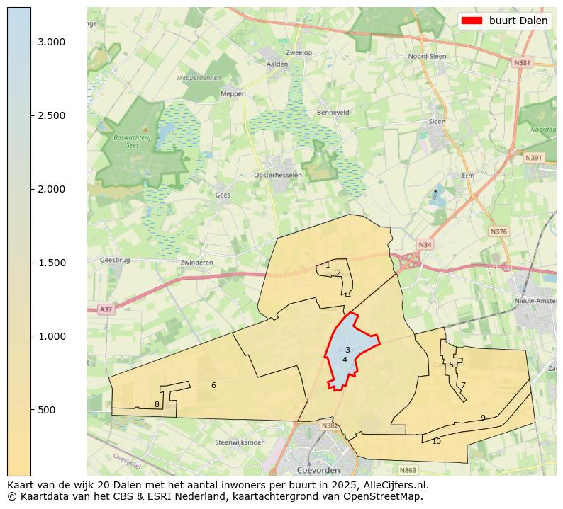 Afbeelding van de buurt Dalen op de kaart.
