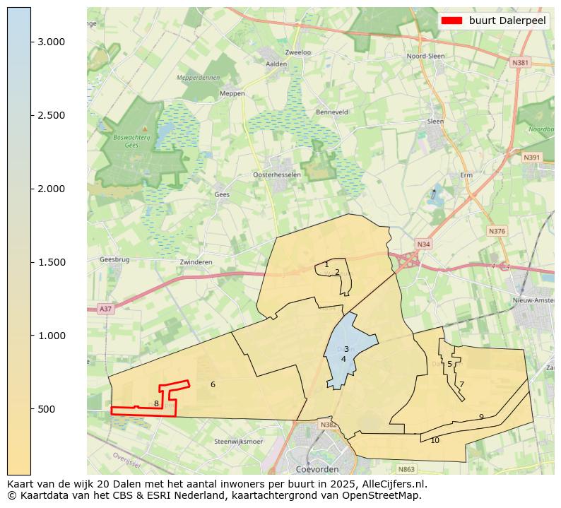 Afbeelding van de buurt Dalerpeel op de kaart.