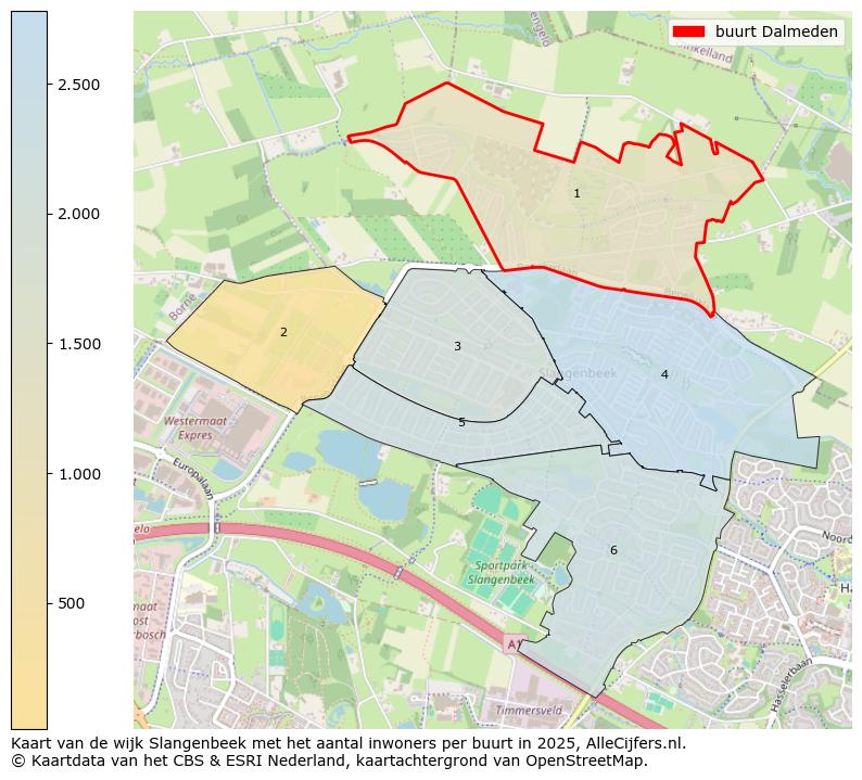 Afbeelding van de buurt Dalmeden op de kaart.
