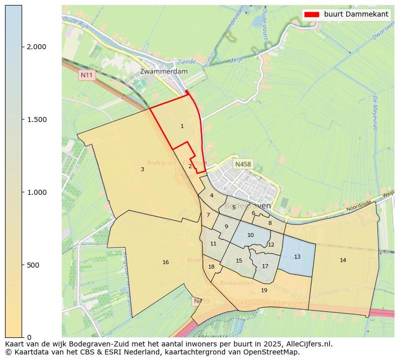 Afbeelding van de buurt Dammekant op de kaart.