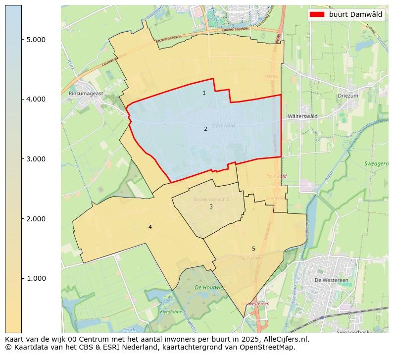 Afbeelding van de buurt Damwâld op de kaart.
