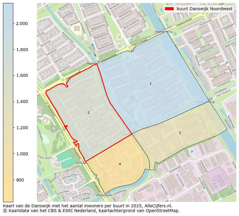 Afbeelding van de buurt Danswijk Noordwest op de kaart.