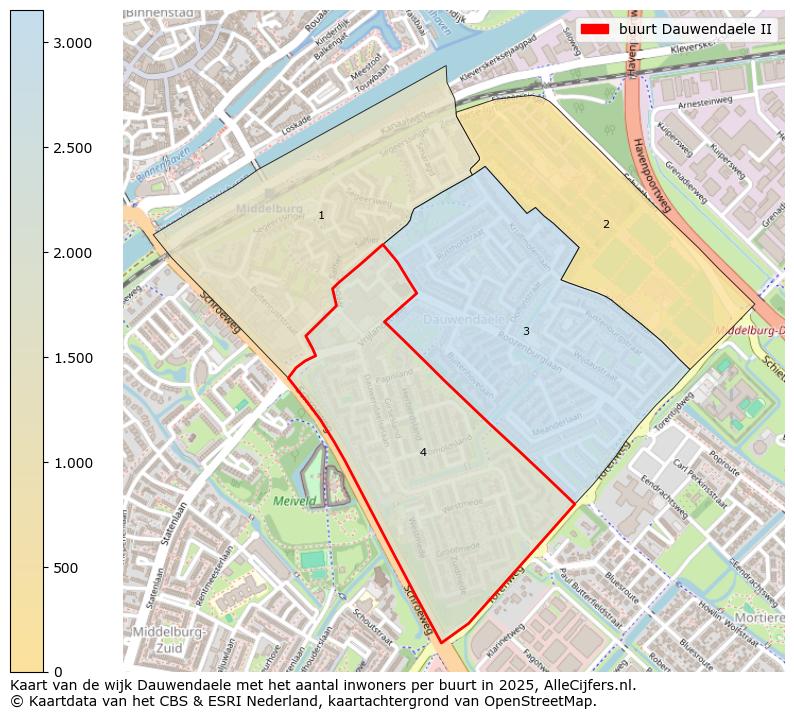 Afbeelding van de buurt Dauwendaele II op de kaart.