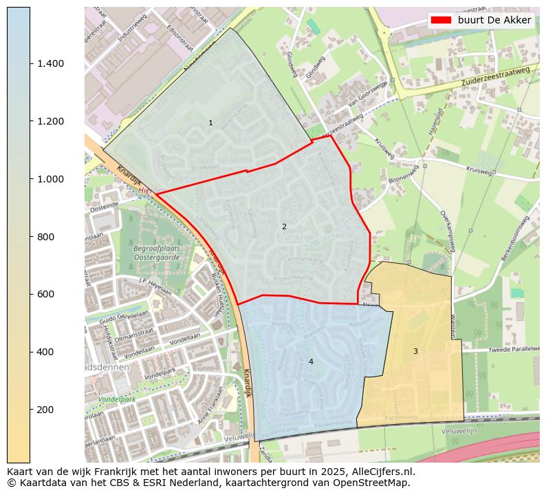 Afbeelding van de buurt De Akker op de kaart.