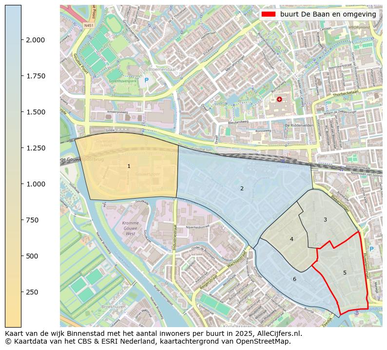 Afbeelding van de buurt De Baan en omgeving op de kaart.