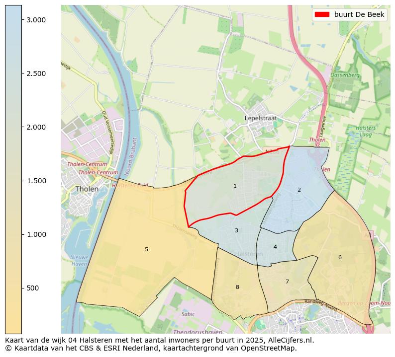 Afbeelding van de buurt De Beek op de kaart.