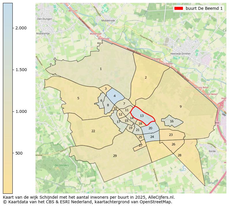 Afbeelding van de buurt De Beemd 1 op de kaart.